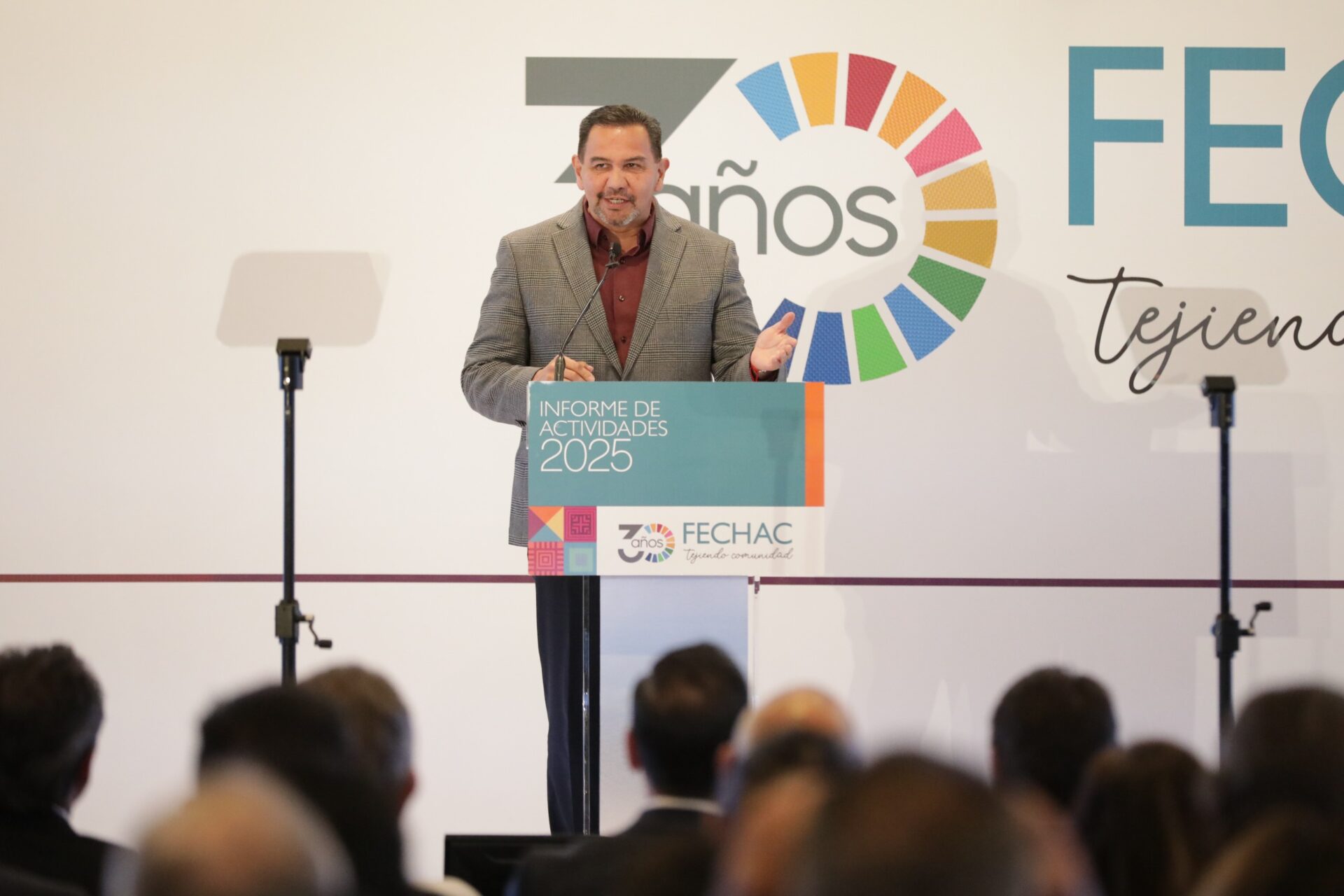 Acude Presidente Pérez Cuéllar a informe de actividades de Fechac