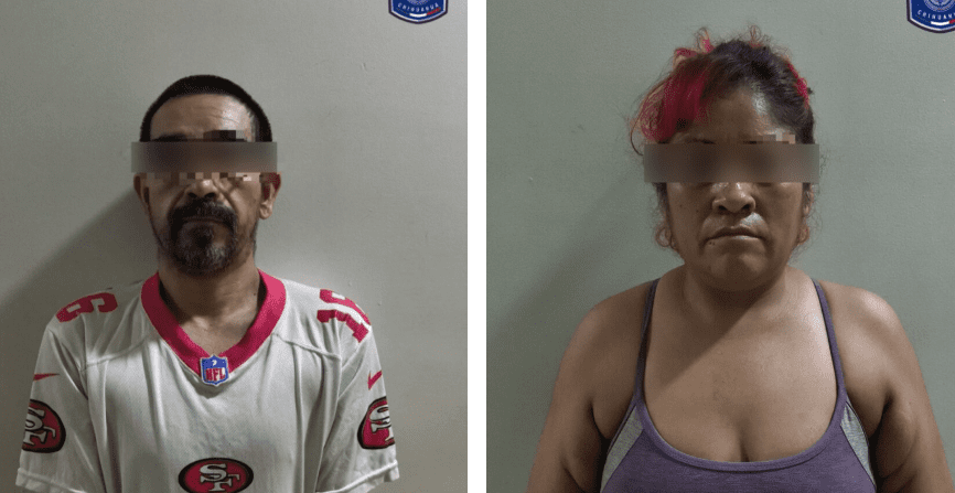 Detienen en flagrancia a una pareja en posesión de cristal y marihuana en Juárez
