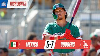 México cae ante Dodgers en partido de preparación previo al Clásico Mundial de Beisbol