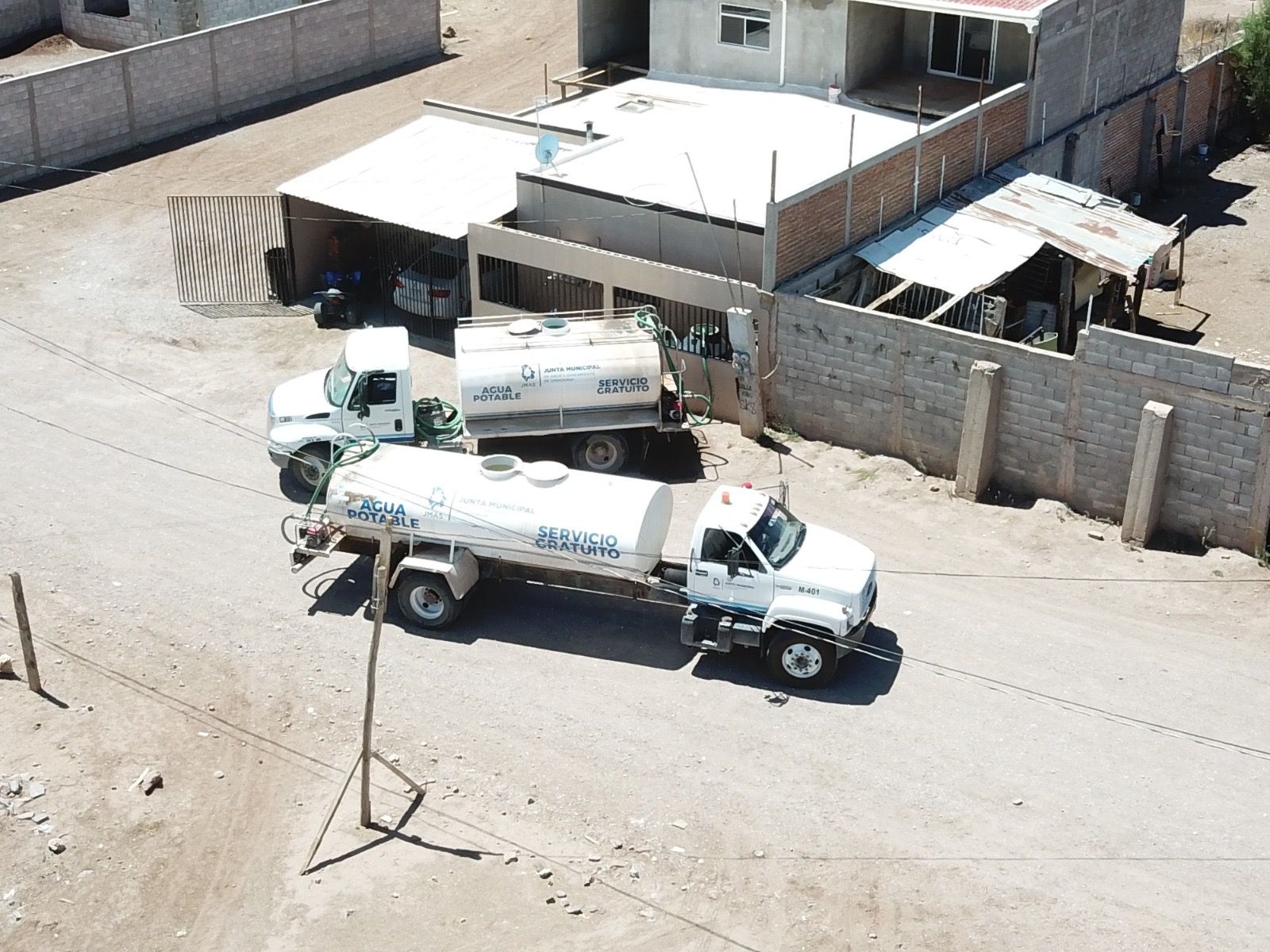 Afecta choque en poste de CFE en el rebombeo Crucero de la JMAS