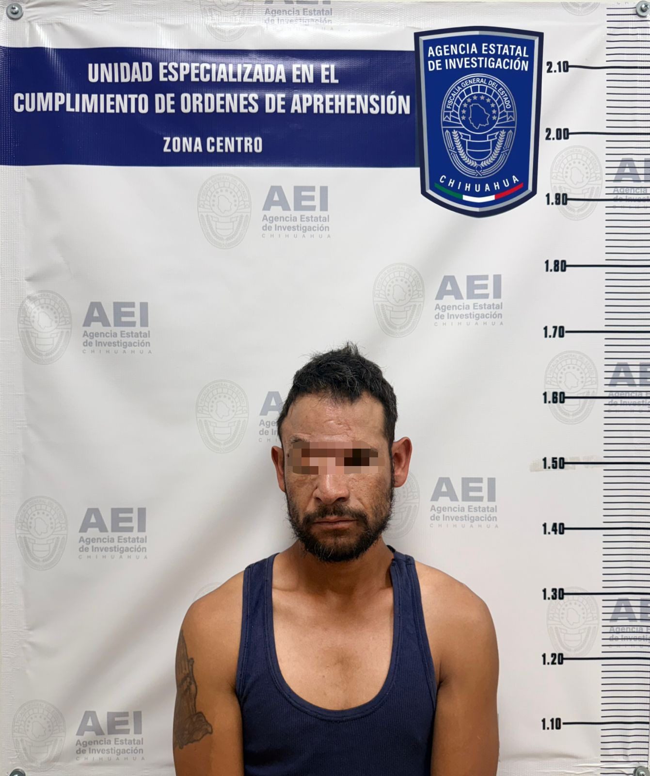 Detiene AEI a masculino por delitos de género en la ciudad de Chihuahua