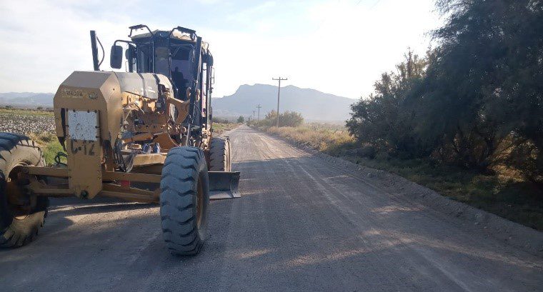 Rehabilitan 70 kilómetros de caminos rurales en Guadalupe