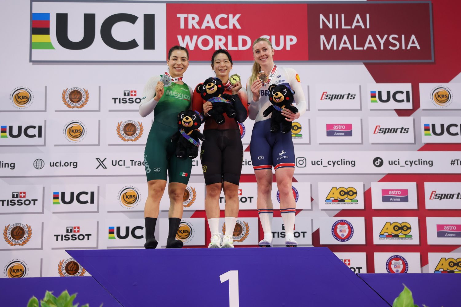 Daniela Gaxiola gana medalla de plata y México cierra con fuerza en la Copa del Mundo de Pista en Malasia