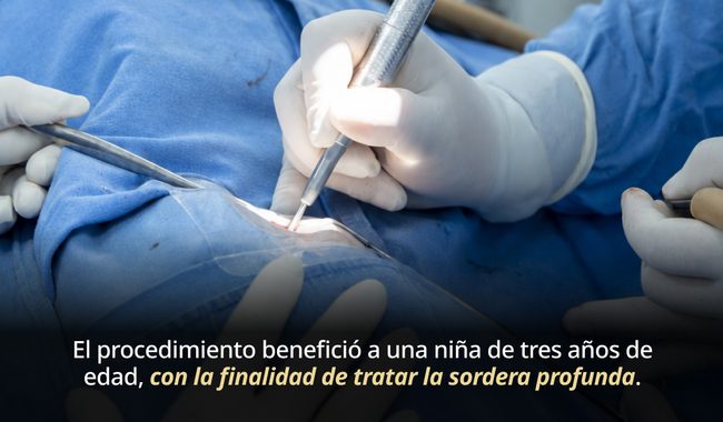Hospital Juárez de México realiza su primera colocación de un implante coclear bilateral