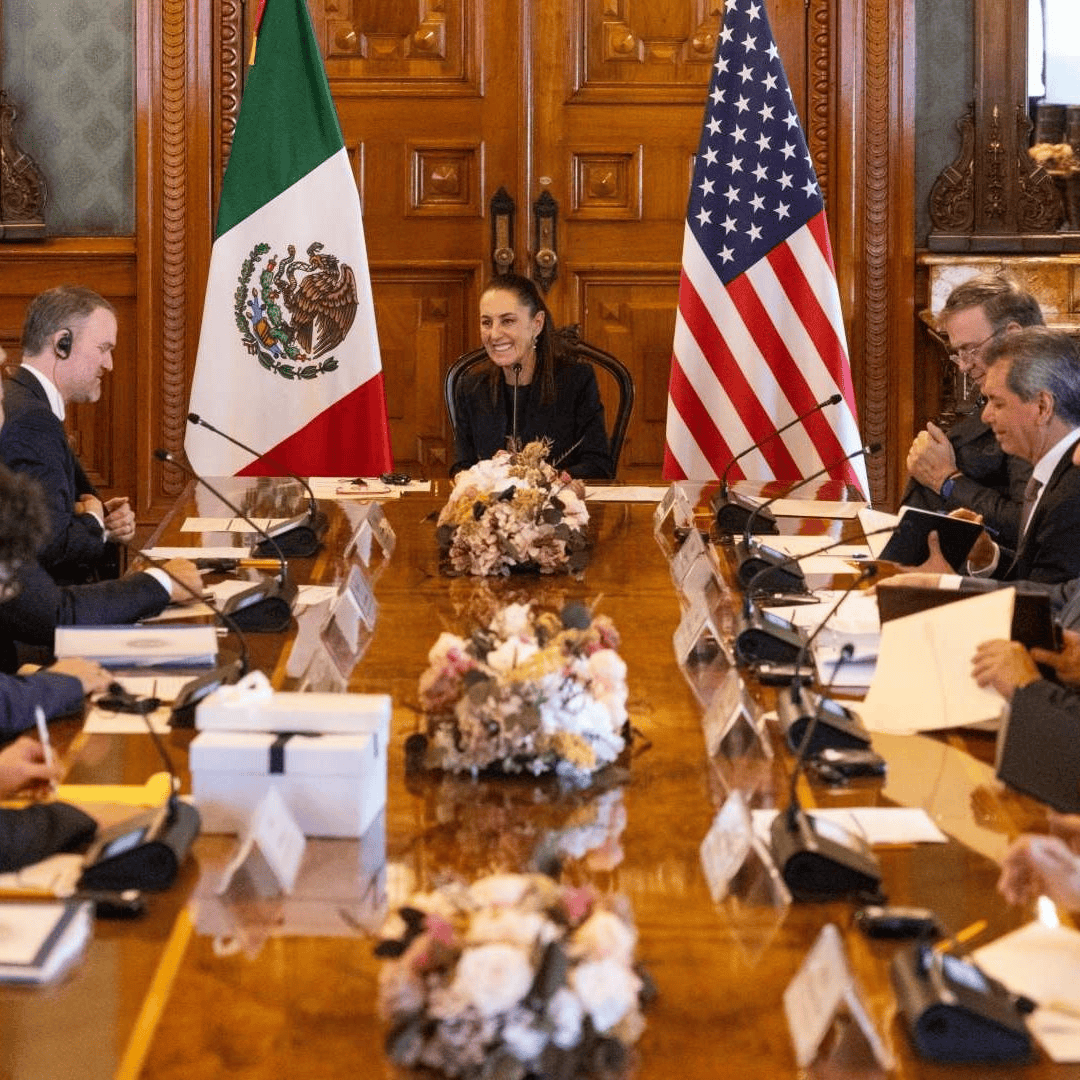 Claudia Sheinbaum se reúne con Jamieson Greer en Palacio Nacional