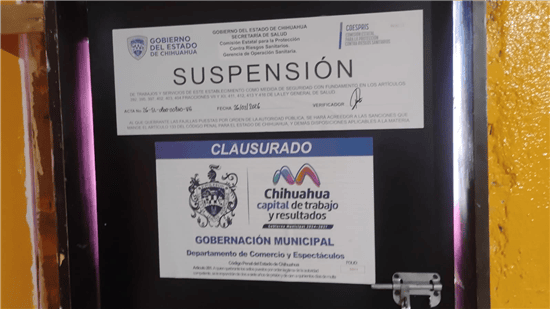 Realiza cuatro clausuras a establecimientos que faltaron a la normatividad municipal