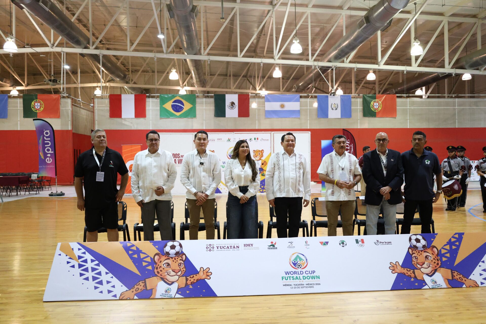 CONADE y gobierno de Yucatán inauguran la Copa del Mundo de Futsal Down Yucatán 2026