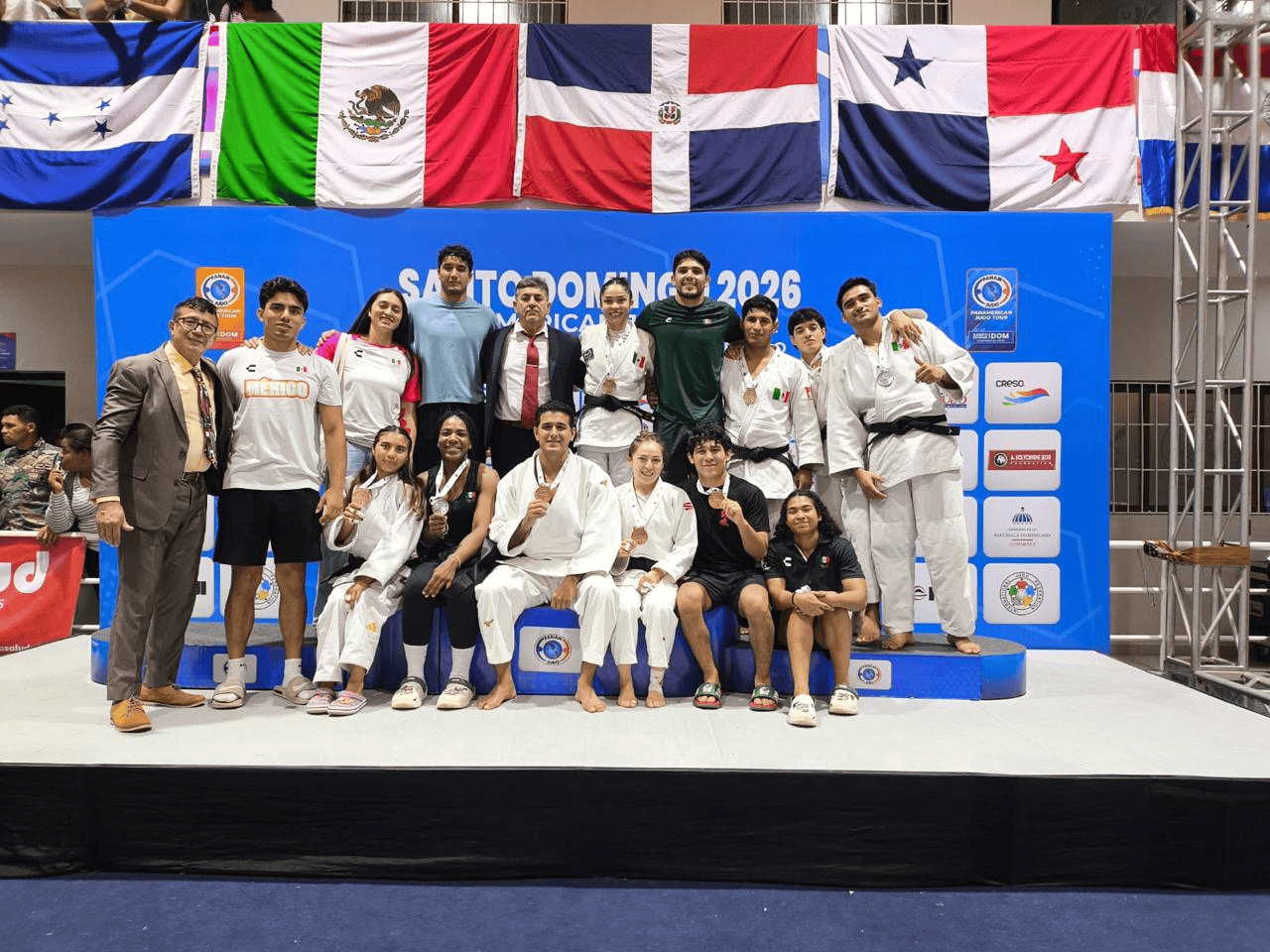 Conquistan judocas mexicanos siete medallas en el Abierto Panamericano de Judo Santo Domingo 2026